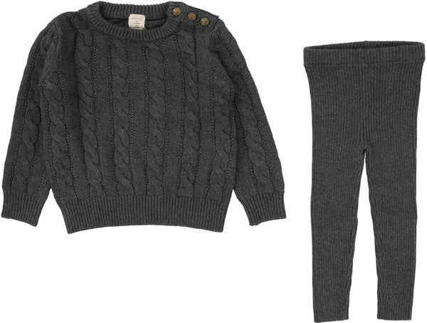 Analogie Boys Grey Knit Set