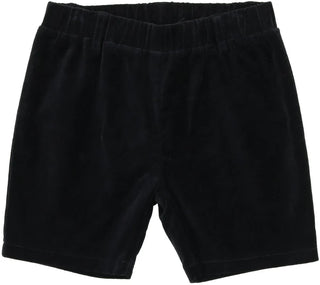 Analogie Navy Velvet Shorts