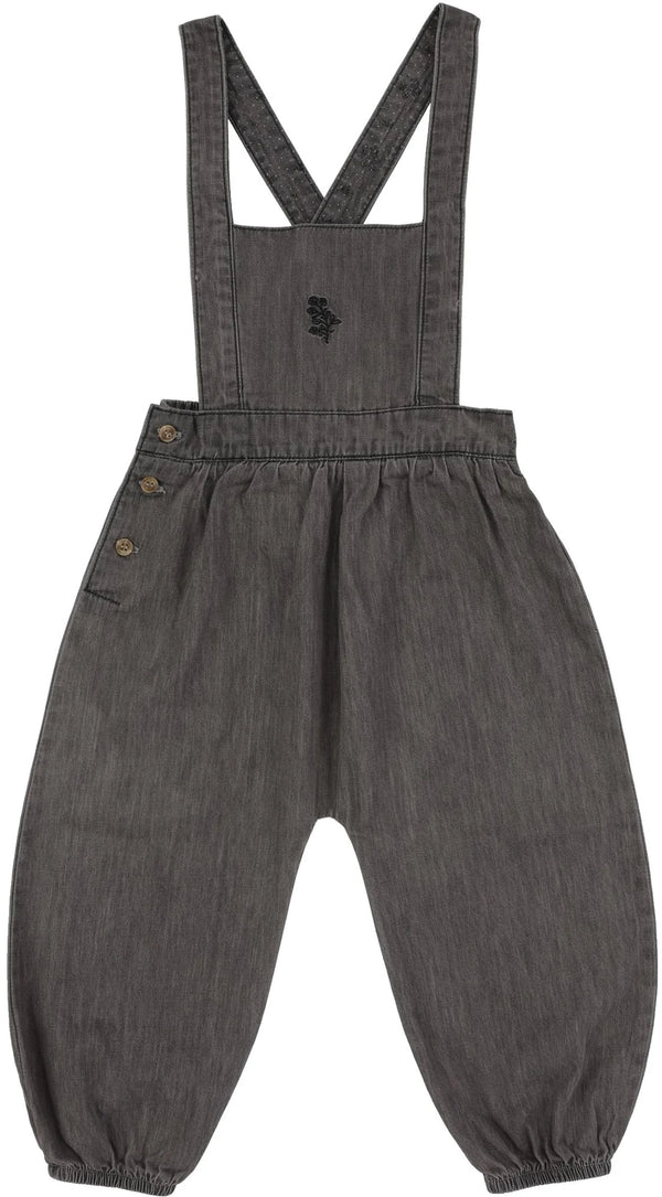 Analogie Tencel Girls Romper in Grey Wash