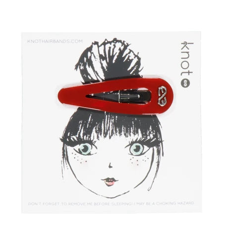 Knot Tortoise Jumbo Snap Clip Cardinal Red