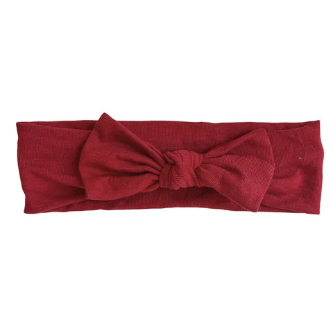 Knot JERSEY Bow Headwrap Cardinal Red
