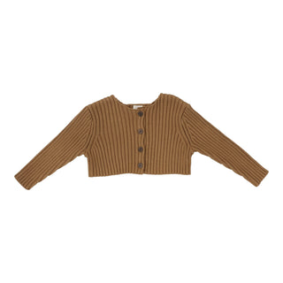 Analogie Camel Rib Knit Shrug