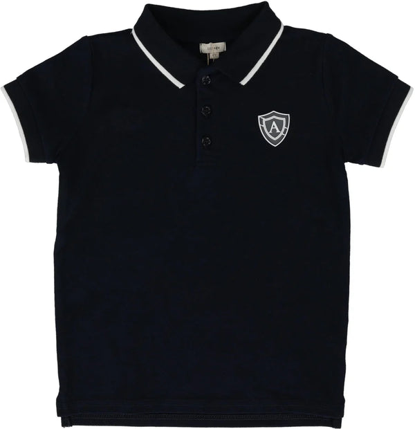 Analogie SS Logo Polo In Dark Navy