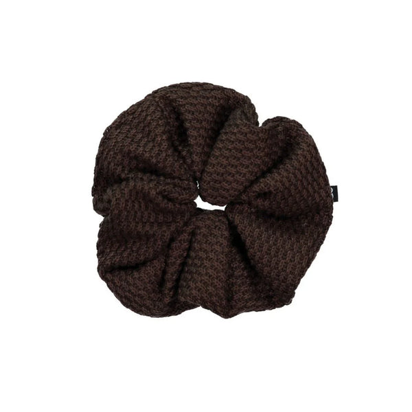 Knot Knitted Scrunchie in Cocoa