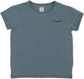 Lil Legs Dainty Denim SS Tee in Blue