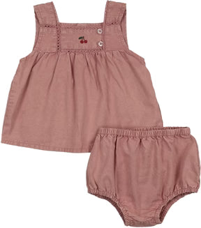 Analogie Denim Capsule Toddler Girls Set Pink Wash