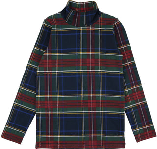 Analogie Plaid Mockneck