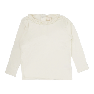 Lil Legs Ruffle Tee in Cream