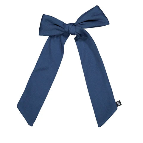Knot LUSTRE Long Bow Clip Blue Jay