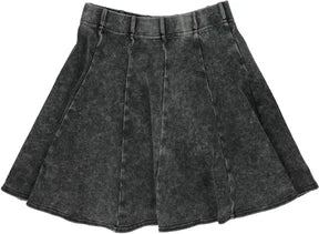 Lil Legs Black Wash Panel Skirt