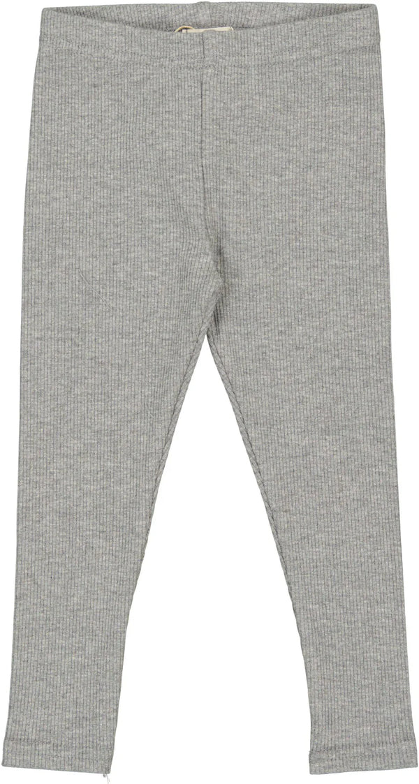 Lil Legs Light Grey Ribbed Leggings