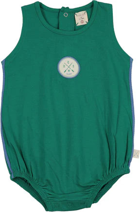 Buy electric-green Lil Legs Boating Crew Bubble Romper