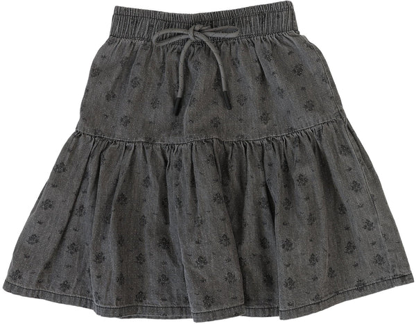 Analogie Tencel Skirt in Grey Wash