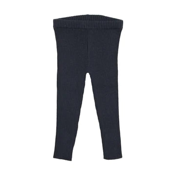 Lil Legs Off Navy Long Knit Leggings