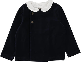Analogie Toddler Velvet Blazer in Navy