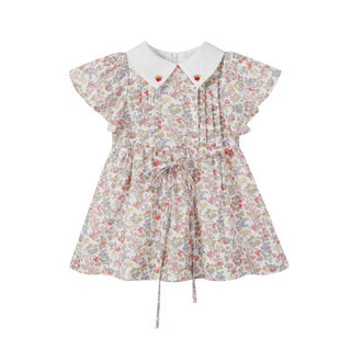 white christmas dresses Corduroy Floral Dress – Nou Nelle main image 1