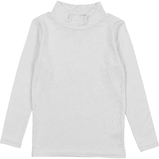 Lil Legs Bamboo Mockneck in Off White