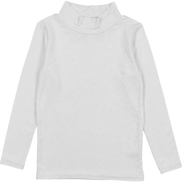 Lil Legs Bamboo Mockneck in Off White