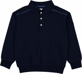 Analogie Sweet Campaign Denim Trim LS Polo Sweatshirt