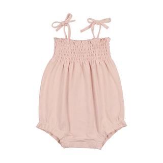 Lil Legs Pink Smocked Romper