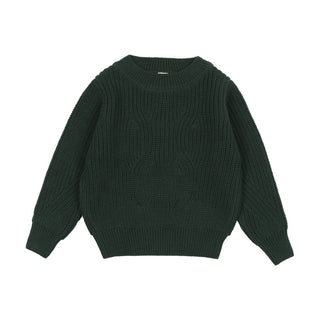 Analogie Forest Green Chunky Knit Sweater