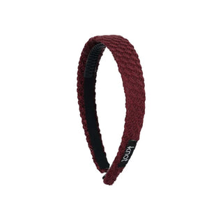 Knot Knitted Headband in Wine