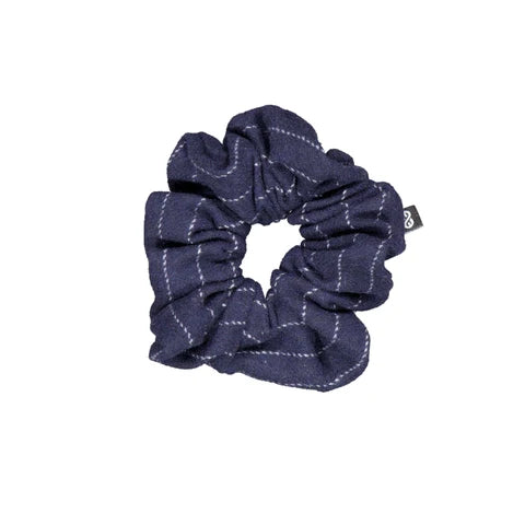 Knot TWIG Striped Scrunchie Blue Jay