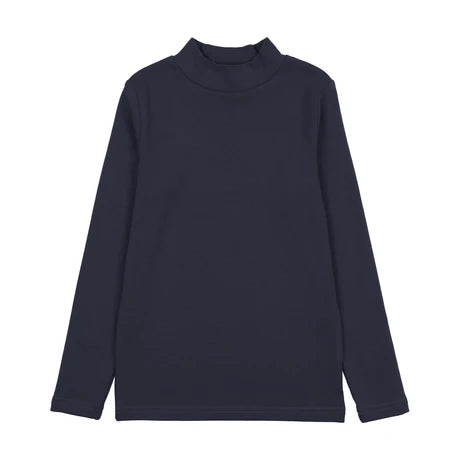 Bopop Navy Mock Neck