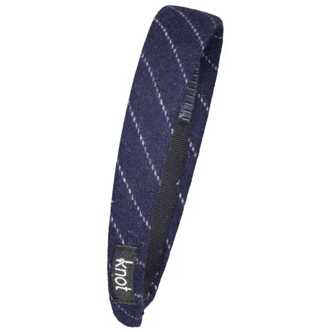 Knot TWIG Striped Headband Blue Jay