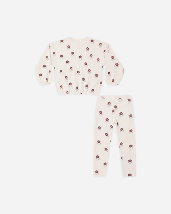 Rylee and Cru Spongey Knit Set Petal Daisy