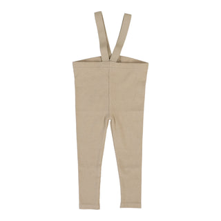 Lil Legs Suspender Leggings in Oat