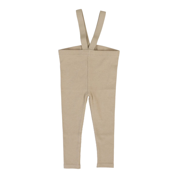 Lil Legs Suspender Leggings in Oat
