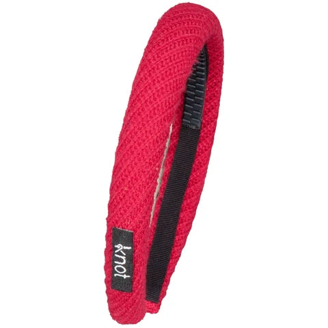 Knot Waffle Headband Cardinal Red