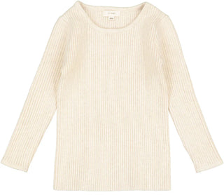 Lil Legs Ecru Knit Crewneck Sweater