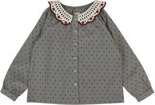 Analogie Primrose Blouse in Pale Grey