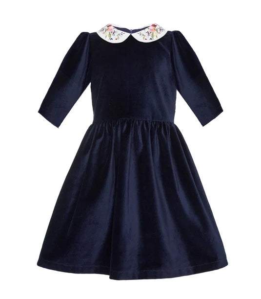 Paade Mode Haven Velvet Maxi Dress Dark Blue