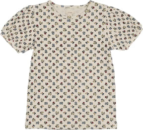 Lil Legs Puff Sleeve Tee SS in Primary Floral