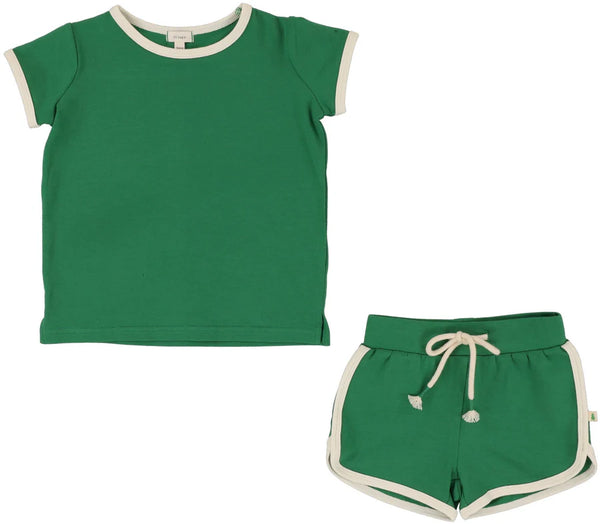 Lil Legs Boys Set in Green