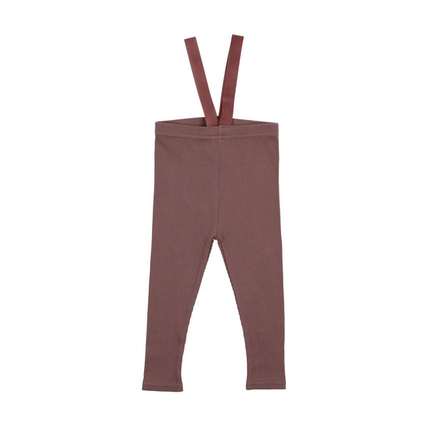 Lil Legs Dusty Plum Suspender Leggings