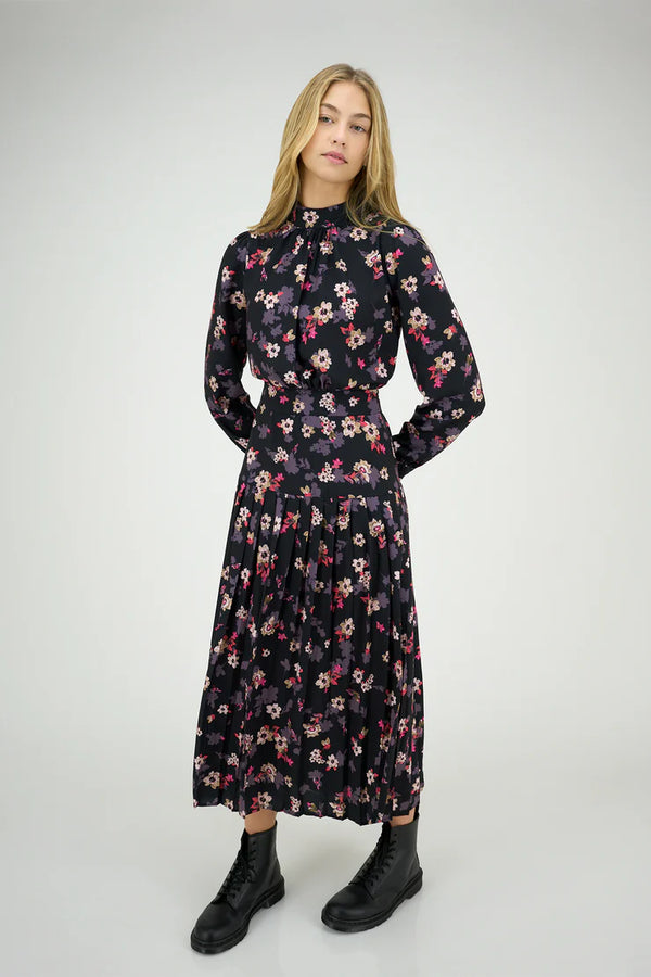 Zaikamoya Sharon Dress in Purple Flowers