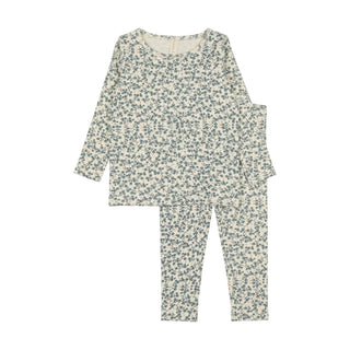 Lilette All Over Floral Long Sleeve Set Slate