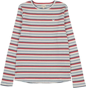 Lil Legs Basic Stripe Tee in Blue/Red