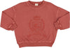Analogie Emblem Sweatshirt in Mineral Red