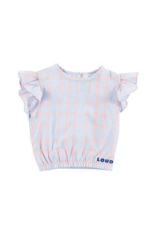 Loud  OCEANO Blouse in CHECK NEON