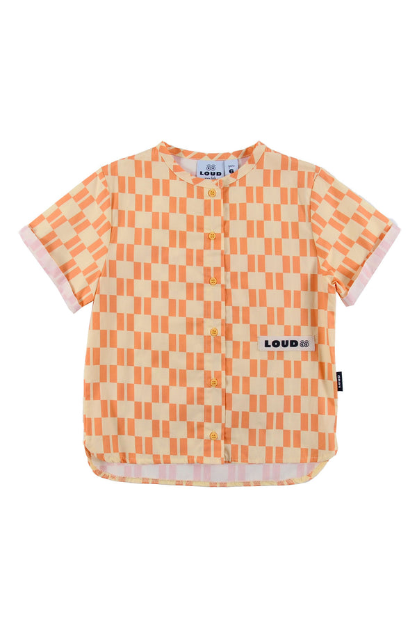 Loud BAMBINI Shirt CHECK vanlla/papaya