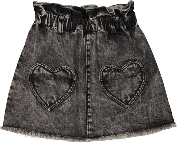 Louis Louise Skirt School Denim in Grey