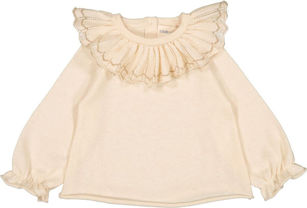 Louis Louise Tartelette Sweater in Cream