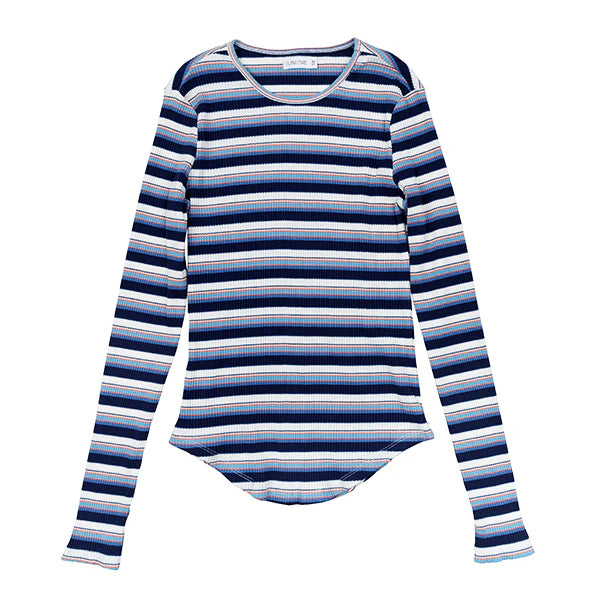 Luna Mae Ella Striped Tee Midnight