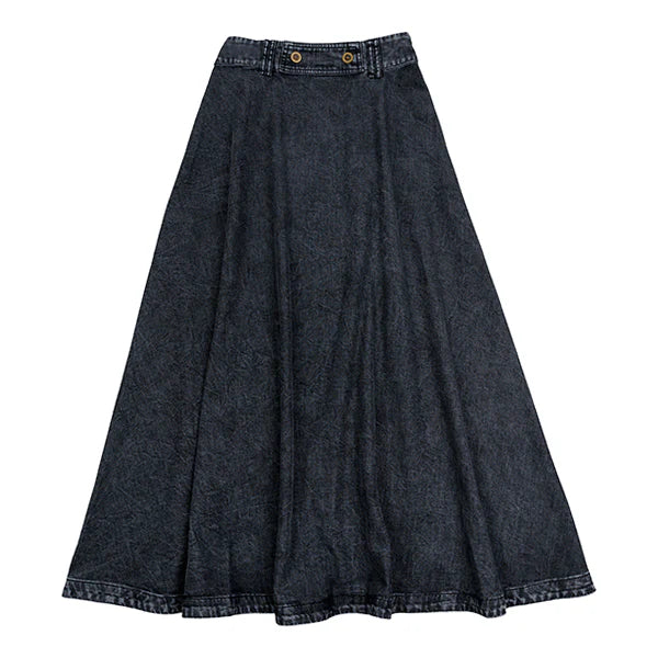 Luna Mae Amy Skirt Black Denim