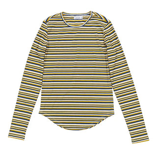 Luna Mae Ella Mustard Stripe Tee